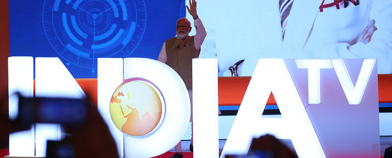 PM Modi at India TV mega show